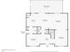 Floor plan of the first floor showing kitchen, dining room, living room, Gathering room, and screened patio at 16456 Meredrew Ln, Clermont, FL 34711