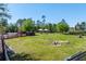 Community dog park features shaded seating and fun play structures for furry friends at 2365 Palm Park Loop, Clermont, FL 34714