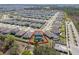 Expansive aerial view of a residential neighborhood featuring well-maintained homes with private pools and landscaping at 5363 Timberland Ave, St Cloud, FL 34771