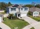 Charming two-story home with a well-manicured lawn and beautiful landscaping at 5363 Timberland Ave, St Cloud, FL 34771