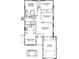 Detailed floor plan showcasing the layout of this home, including bedrooms, living spaces, and garage at 2030 N Highland St, Mount Dora, FL 32757