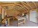 An organized workshop offers ample workspace and storage solutions at 2918 Cocovia Way, Leesburg, FL 34748
