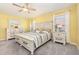 Primary bedroom with neutral carpeting and decor at 5370 Indian Ocean Loop, Tavares, FL 32778