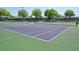 Community tennis courts surrounded by trees and fencing at 5370 Indian Ocean Loop, Tavares, FL 32778