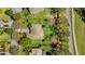 An aerial view showing the property's layout, lot size, and surrounding neighborhood at 6240 Tremayne Dr, Mount Dora, FL 32757