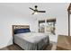 Bedroom featuring a ceiling fan, natural light, and closet at 674 Waterman Way, The Villages, FL 32163