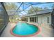 Large screened-in pool with jacuzzi, and lots of space for patio furniture at 19666 Sw 88Th Loop, Dunnellon, FL 34432