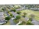 Beautiful aerial view of the community and homes nestled along the green golf course at 2185 Caxton Ave, Clermont, FL 34711