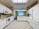 Bright kitchen features white cabinets, stainless steel appliances, and a breakfast bar at 2185 Caxton Ave, Clermont, FL 34711