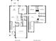 Detailed floor plan showcasing the layout of a two-story home, including room dimensions and features at 2289 Mystic Maze Ln, Minneola, FL 34715