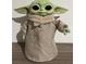 A toy figure of Grogu, also known as Baby Yoda, with green skin and big eyes, dressed in beige clothing at 255 Blueberry Ln, Davenport, FL 33837