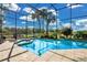 Enclosed pool featuring a built in spa with an incredible view of the golf course at 2746 Park Royal Dr, Windermere, FL 34786