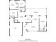 Detailed floor plan showcasing the layout of the home including bedrooms, bathrooms, kitchen, and living spaces at 30713 George Dr, Tavares, FL 32778