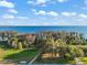 Aerial view of lot with trees and lake in the background at 3130 Bulkley Pl, Eustis, FL 32726
