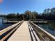 Wooden dock stretching out into the lake, perfect for a peaceful getaway at 1127 Belmont Cir, Tavares, FL 32778