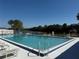 This is an outdoor swimming pool with plenty of lounge chairs on a sunny day at 1127 Belmont Cir, Tavares, FL 32778