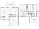 Detailed floor plan showcasing the layout of the home's first and second floors and dimensions at 16707 Broadford Ln, Clermont, FL 34714