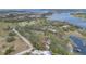 Aerial shot of homes with lake access in a scenic residential neighborhood at 17561 Seidner Rd, Winter Garden, FL 34787