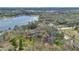 Aerial view of property showing house, surrounding trees, and private driveway at 17561 Seidner Rd, Winter Garden, FL 34787