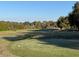 Picturesque golf course view featuring lush green fairways, mature trees, and clear blue skies at 25124 Twelve Oaks Rd, Leesburg, FL 34748