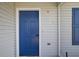 A close up on the blue front door at 2541 Privada Dr, The Villages, FL 32162