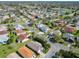 Beautiful aerial view of a well-maintained neighborhood with lush landscaping and varied architectural styles at 2667 Collington Dr, The Villages, FL 32162