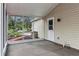 View of screened-in porch featuring a concrete floor and access to the backyard at 32222 Summertree Circle, Leesburg, FL 34748