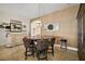 Cozy dining room featuring round table and chandelier at 3426 Boardroom Trl, The Villages, FL 32163