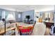 Bright living space showing an open floor plan leading into the kitchen and featuring tile floors at 4552 Cr 300, Lake Panasoffkee, FL 33538