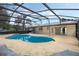 Relaxing screened in pool with seating and a view of the backyard at 516 Spring Oaks Blvd, Altamonte Springs, FL 32714