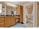 Well-appointed bathroom with vanity area, granite countertop, and tile flooring at 1367 Honea Path, The Villages, FL 32162