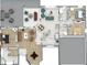 Detailed floor plan showcasing the layout with measurements of each room and common area at 1602 Oak Hollow Rd, Clermont, FL 34711