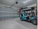 Spacious garage with golf cart and shelving at 17694 Se 88Th Covington Cir, The Villages, FL 32162