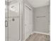 Modern bathroom featuring a glass shower with a tiled wall accent at 2505 Civitas Pl, Casselberry, FL 32707