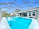 Inviting pool with screened-in enclosure, blending indoor/outdoor living seamlessly at 25110 Meriweather Rd, Leesburg, FL 34748