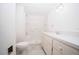 Clean bathroom featuring a shower over tub and a vanity at 2930 Cr 416N, Lake Panasoffkee, FL 33538