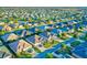 Bird's eye view of a community with mature landscaping and well maintained lawns at 3144 Mayflower Loop, The Villages, FL 32163