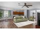 Spacious living area with open floor plan and seamless flow from the kitchen at 3430 Turningwind Ln, Winter Garden, FL 34787