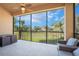 Relaxing screened-in lanai offering panoramic views at 54 Camino Real Blvd # 504, Howey In The Hills, FL 34737