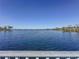 This is a view of the tranquil lake showing the water up to the horizon on a clear sunny day at 12919 Freeman St, Windermere, FL 34786