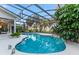 Enjoy the screened-in pool area, designed for relaxation and entertainment with privacy at 16011 Acorn Cir, Tavares, FL 32778