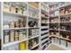 Walk-in pantry providing tons of storage space with an array of shelving for organization and easy access at 16620 Caravaggio Loop, Montverde, FL 34756