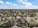 Aerial view showing the lot lines of the subject house at 2360 Unity Ter, The Villages, FL 32162