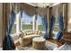 Cozy sitting area bathed in natural light from large windows dressed with stylish draperies in the main bedroom at 27852 Lake Jem Rd, Mount Dora, FL 32757