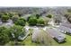 Neighborhood aerial view with tree-lined streets and well-maintained lawns at 3720 Eversholt St, Clermont, FL 34711