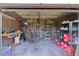 This shed's interior is equipped to organize tools and gardening supplies at 377 Ed Douglas Rd, Groveland, FL 34736