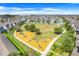 Community aerial view showcasing a playground area with various play structures at 11090 Silver Surfer Aly, Winter Garden, FL 34787