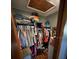 Walk-in closet featuring custom shelving and clothing racks at 18316 Keene Rd, Altoona, FL 32702