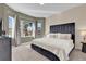 Spacious main bedroom with a large window offering a view of lush greenery, providing a tranquil retreat at 231 Brunello Dr, Davenport, FL 33897