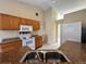 A shot of the kitchen from behind the sink at 390 Colonade Ct, Kissimmee, FL 34758